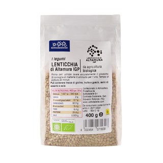 Đậu lăng xanh Sottolestelle 400g
