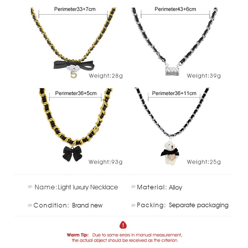 Dây chuyền choker bằng da mặt hoa trà đính đá thời trang