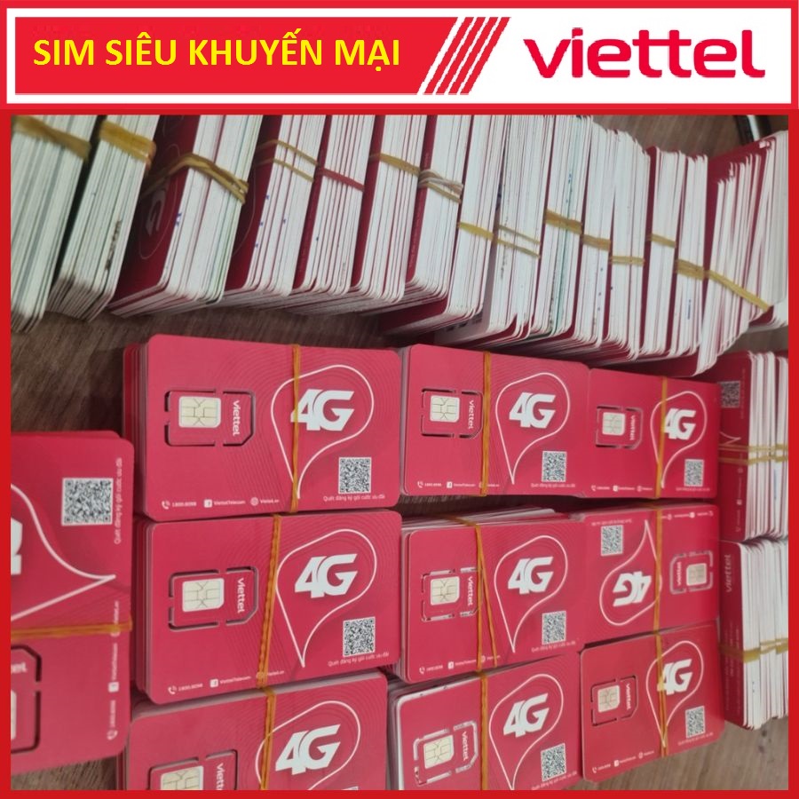 Sim viettel giá rẻ kích hoạt sẵn chỉ việc dùng gói cước tomato 4G , MP50X ,v120N. V150N ,V90C,ST70C, rác giá rẻ