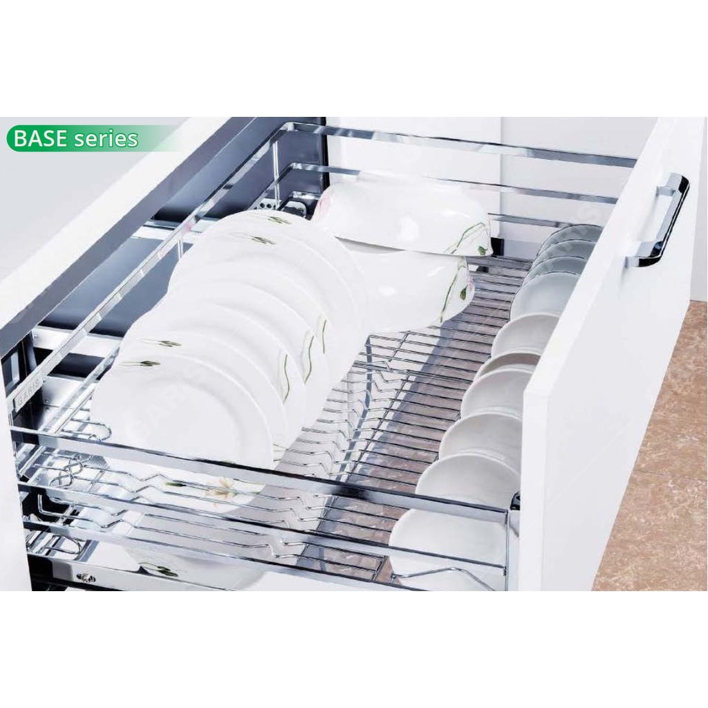 [FREESHIP HCM] Giá Bát Đĩa Garis GD02E - Nan Vuông - Inox 304 - Dùng Cho Cánh Kéo