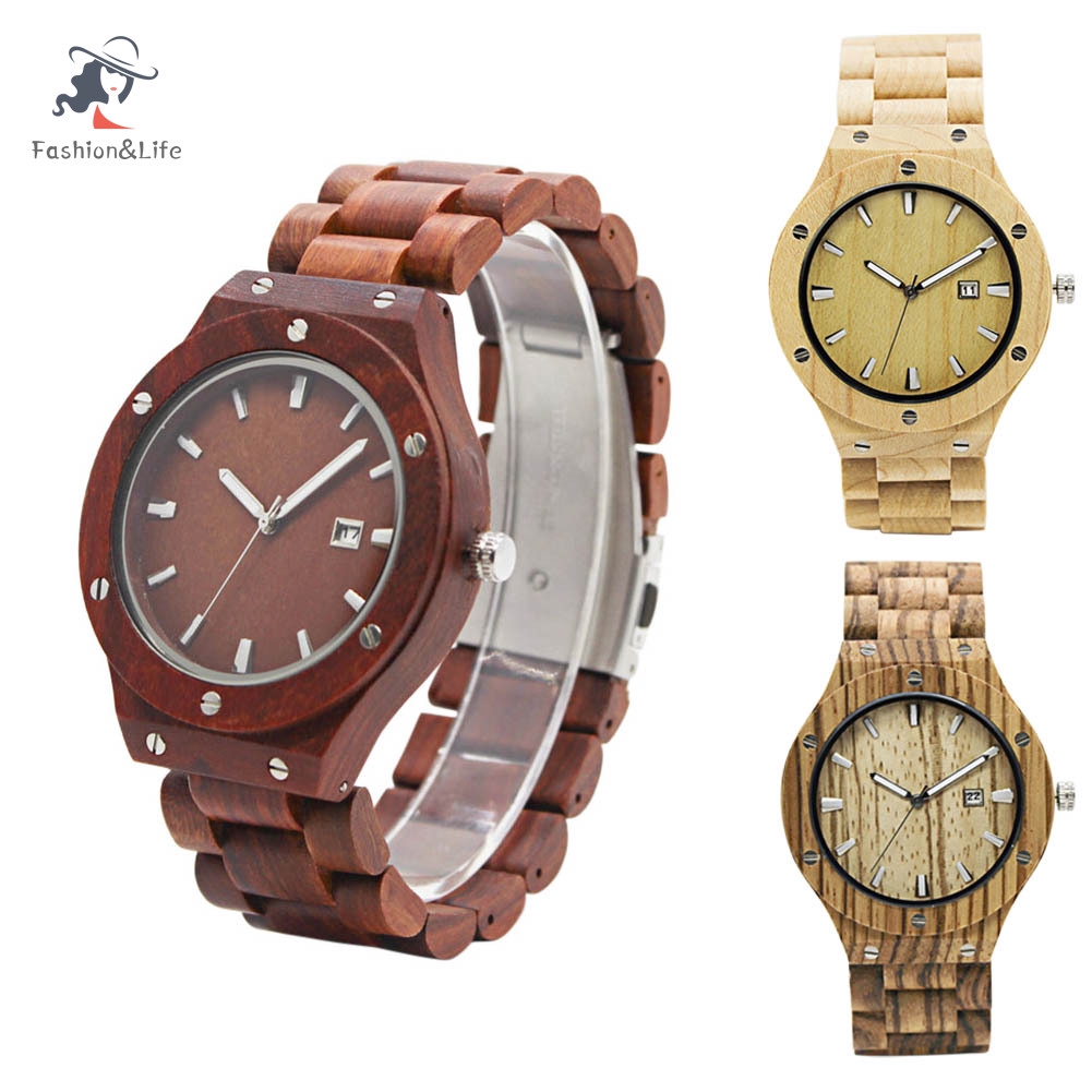 Đồng Hồ Đeo Tay Bằng Gỗ Tre Cho Nam Và Nữ