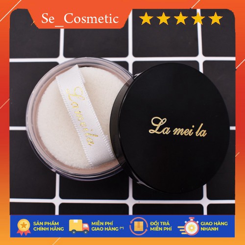 Phấn phủ kiềm dầu Lameila dạng bột siêu mịn màu tự nhiên 6g phấn trang điểm | BigBuy360 - bigbuy360.vn