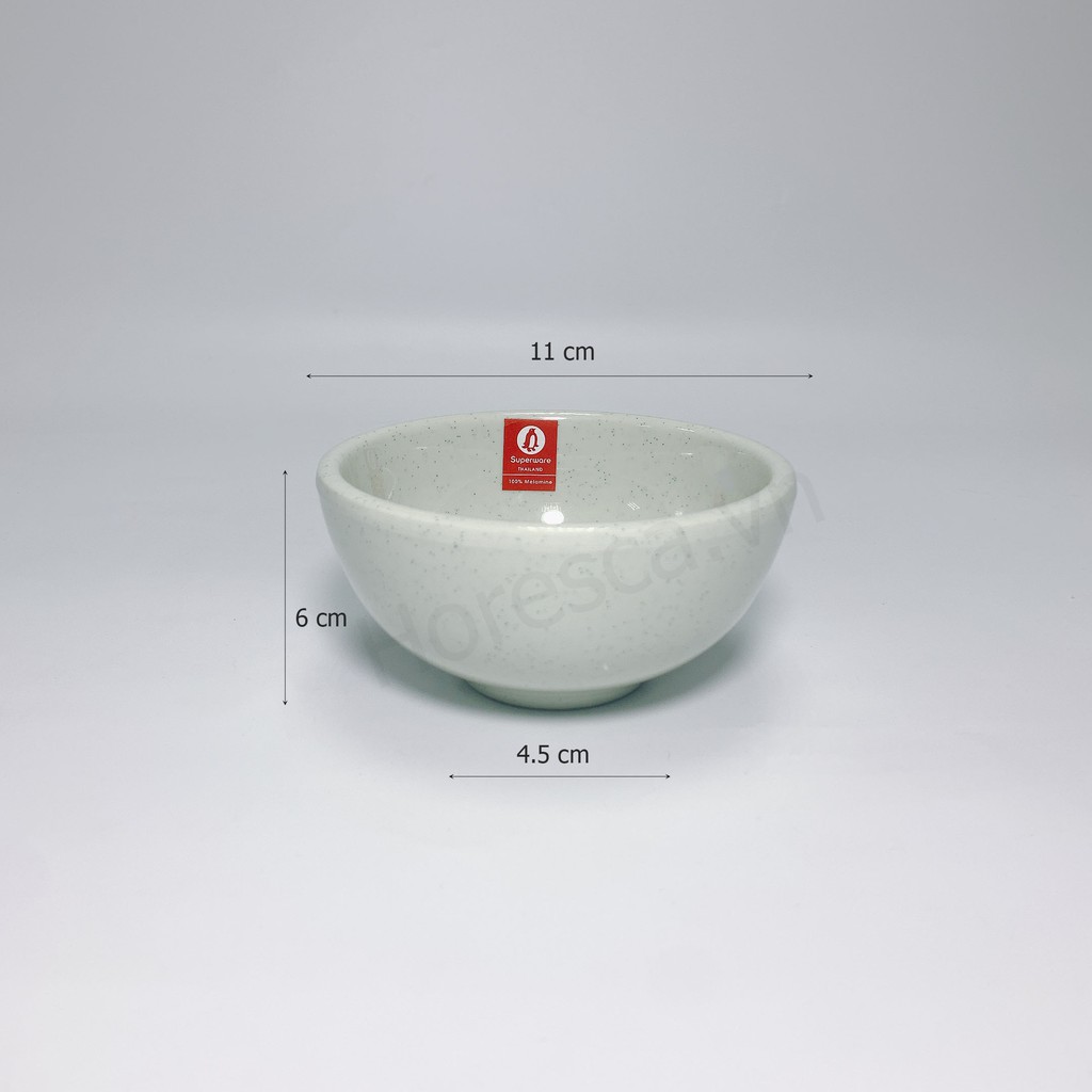 Bộ Bát Cơm Và Bát Súp SUPERWARE Nhựa Phíp 100% Melamine Xanh Đá - Green Stone