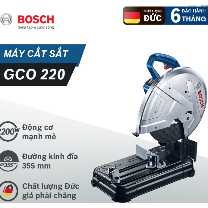 Máy cắt sắt Bosch GCO 220 NEW TEM CÀO ĐIỆN TỬ CHÍNH HÃNG