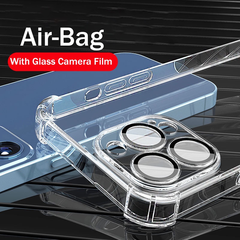 Ốp Điện Thoại PC Cứng + TPU Trong Suốt Chống Sốc Sang Trọng Cho iPhone 13 12 11 Pro Max 13 Pro Max 12 Pro