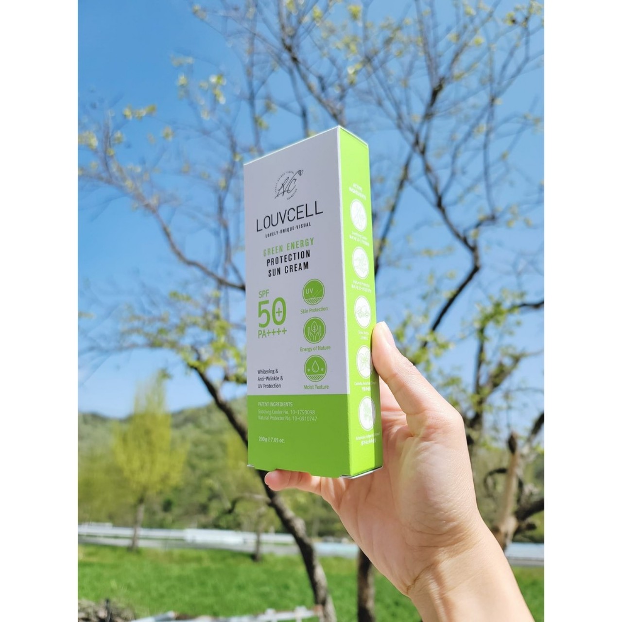 Kem chống nắng body Green Energy Louvcell 200ml