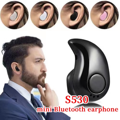 Tai Nghe Nhét Tai S530 Mini Không Dây Chống Thấm Nước Có Micro Phong Cách Thể Thao