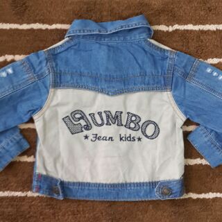 Áo khoác jeans phối lưng kaki