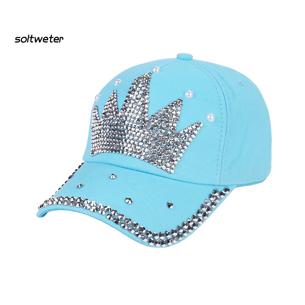 Nón Lưỡi Trai Đính Đá Hình Vương Miện Thời Trang