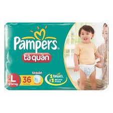 BỈM – TÃ QUẦN PAMPERS SIZE L – 36 MIẾNG (CHO BÉ 9 – 14KG)