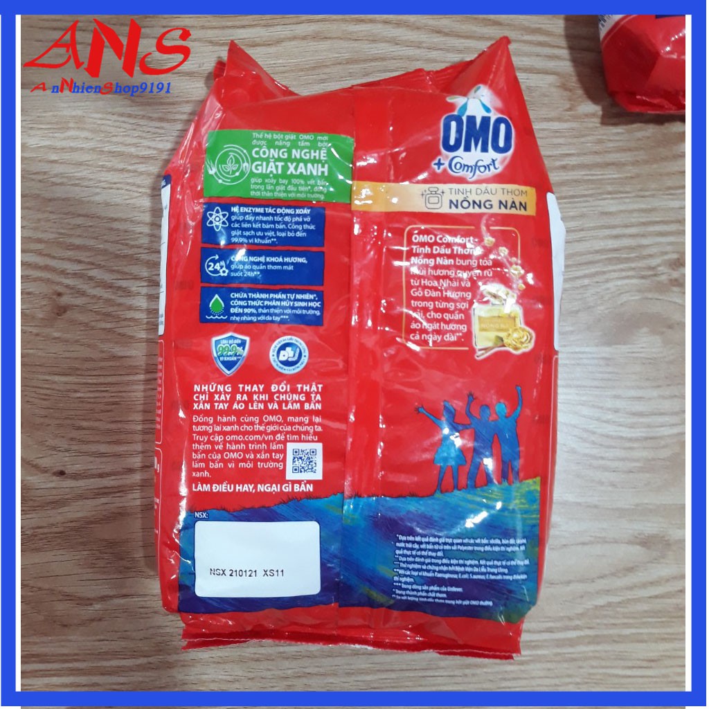 Bột giặt Omo gói 800/780gr