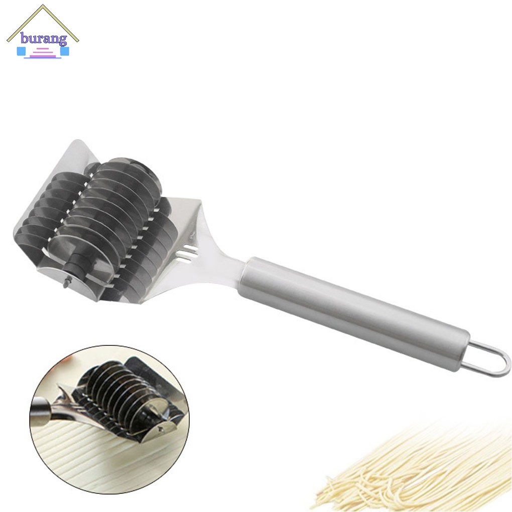 Cây Lăn Cắt Bột Làm Sợi Mì Ống Cầm Tay Bằng Thép Không Gỉ Dùng Trong Nhà Bếp
