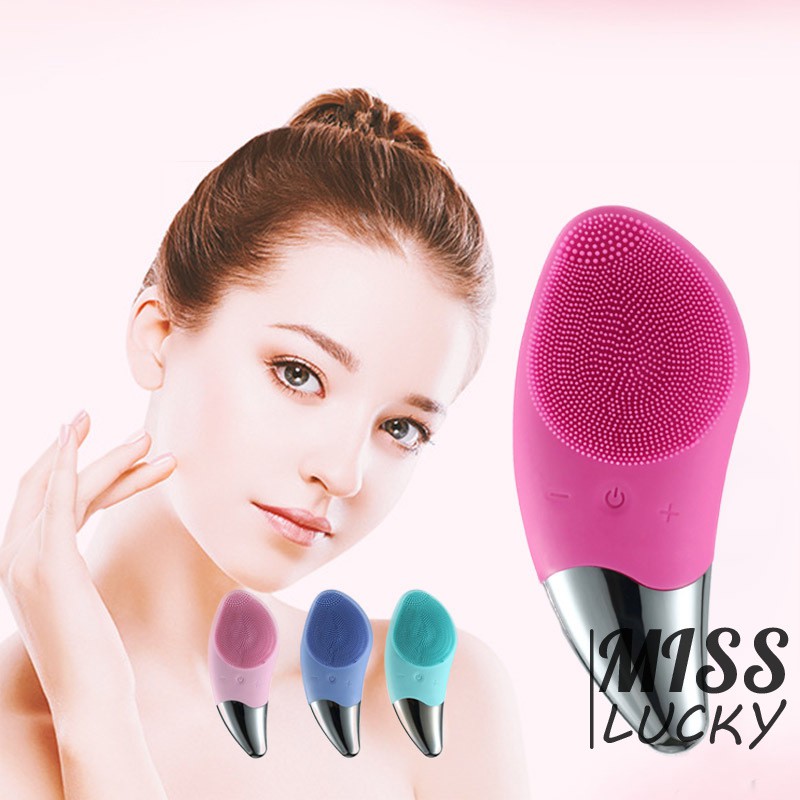 Máy rửa mặt mini sạc điện bằng silicon chống nước
