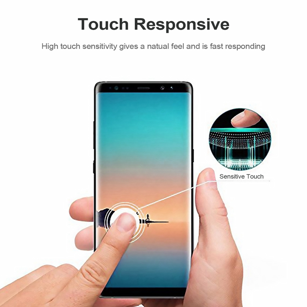 Kính cường lực cong 3D bảo vệ màn hình chống trầy xước cho Samsung Galaxy S8 Plus