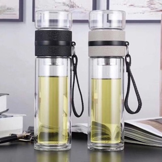 [RẺ VÔ ĐỊCH] - Bình Thuỷ Tinh 2 Lớp Kèm Lọc Trà (GIAO NGAY TRONG NGÀY)