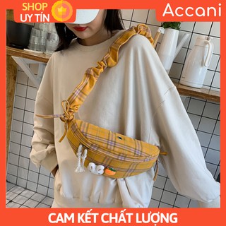 Túi đeo chéo nữ vải mềm dễ thương túi nhỏ sinh viên chứa điện thoại - Accani