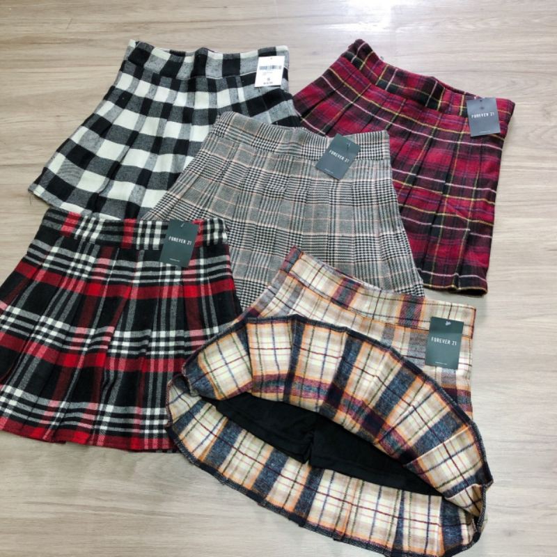 Chân váy xếp ly tennis caro lưng cao hót nhất | BigBuy360 - bigbuy360.vn