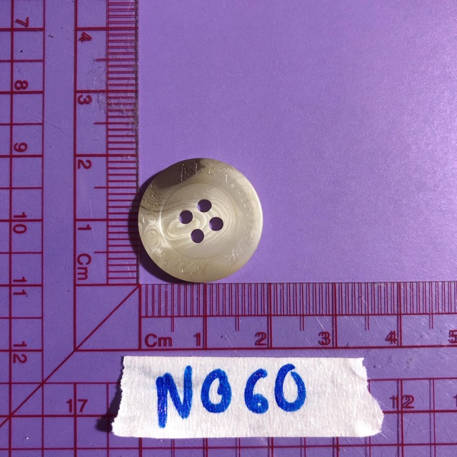 Combo 10 nút áo nâu xám vân N057-N060