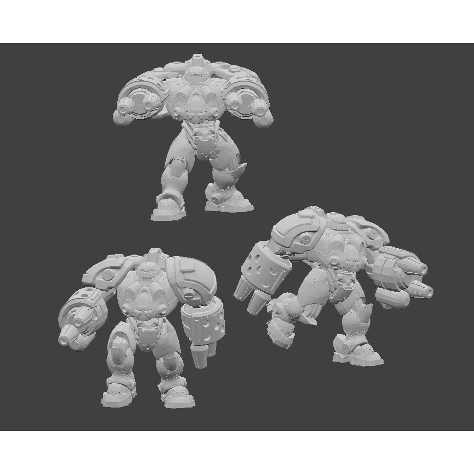 File in 3D Starcraft 2 Marauders & Firebats Wargaming Minis
