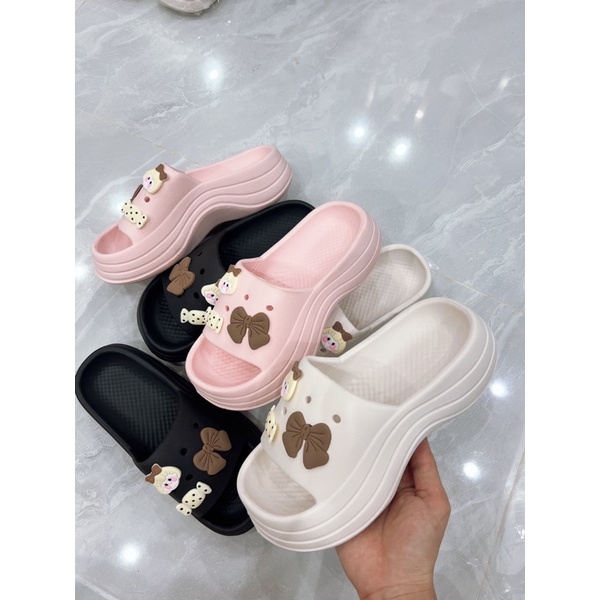 Dép 6cm Kẹo Nơ Xinh Xắn ( tăng 1 size )