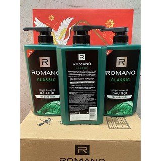 Dầu Gội Romano Classic 650g(Xanh Lá)