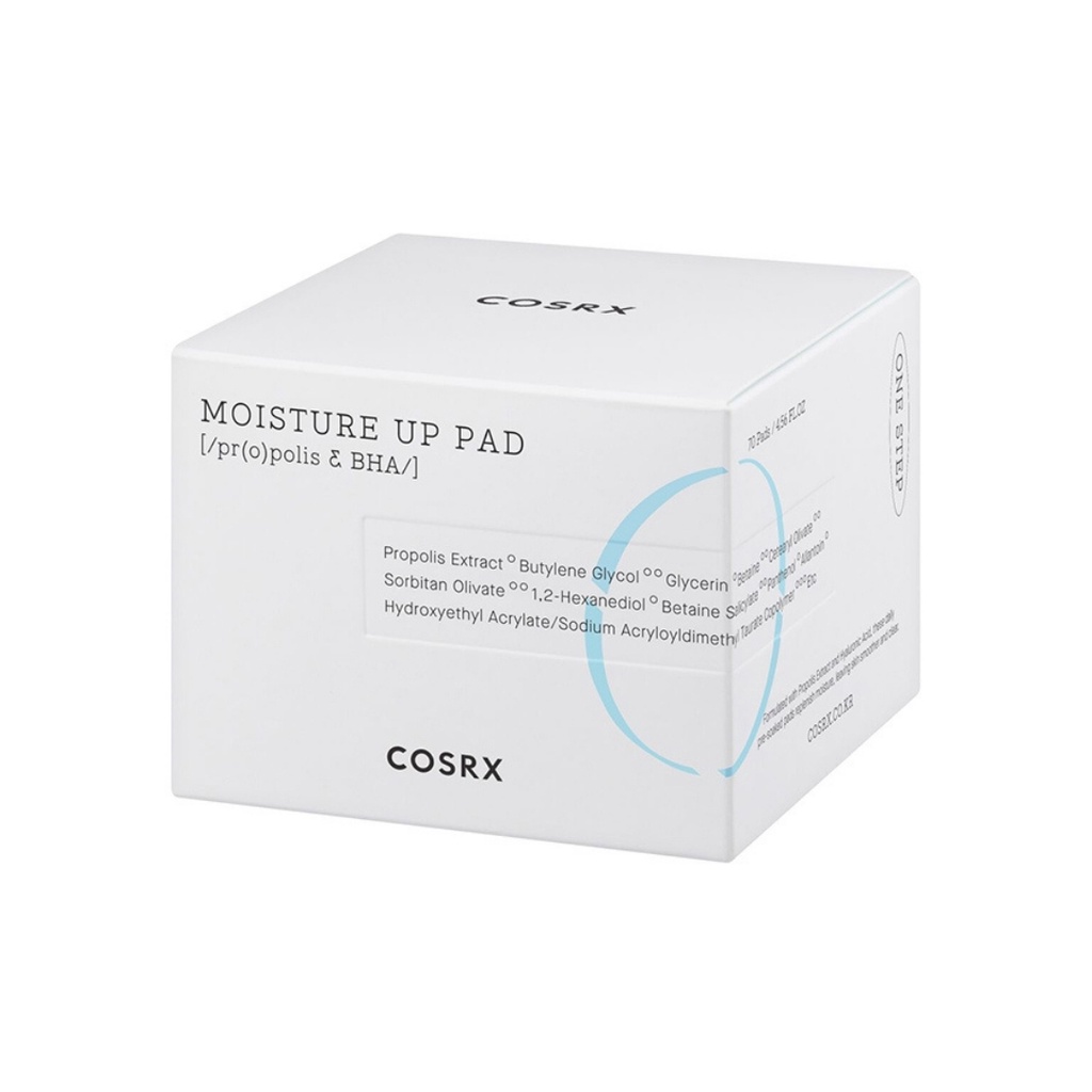 Bông cấp ẩm cho da dạng miếng Cosrx One Step Moisture Up Pad 70 Pads mẫu mới