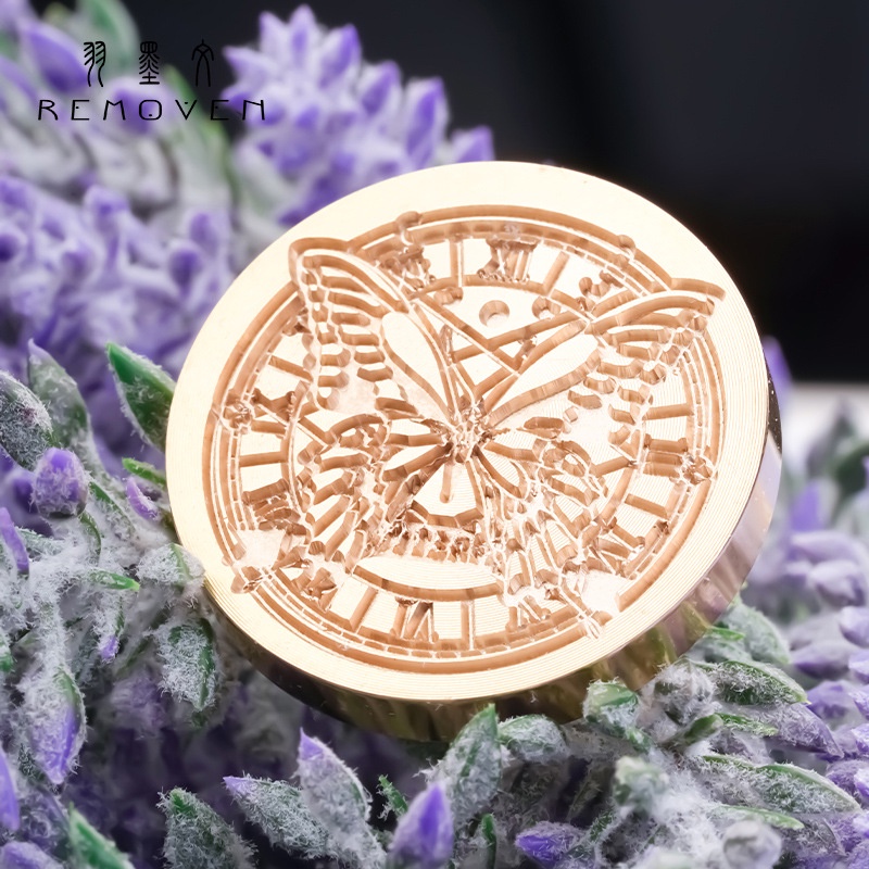 Đầu Con Dấu Sáp Niêm Phong Thiệp Mời DIY Họa Tiết Bướm