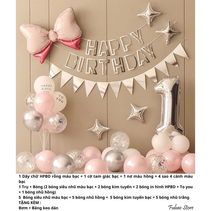 [GIÁ RẺ VÔ ĐỊCH] Set trang trí sinh nhật cho bé, người lớn, party Fubao Store