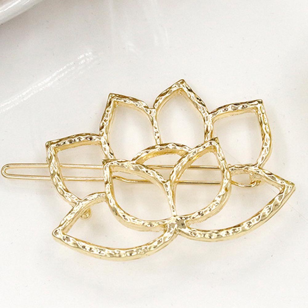 Kẹp tóc hình hoa sen phong cách retro thanh lịch