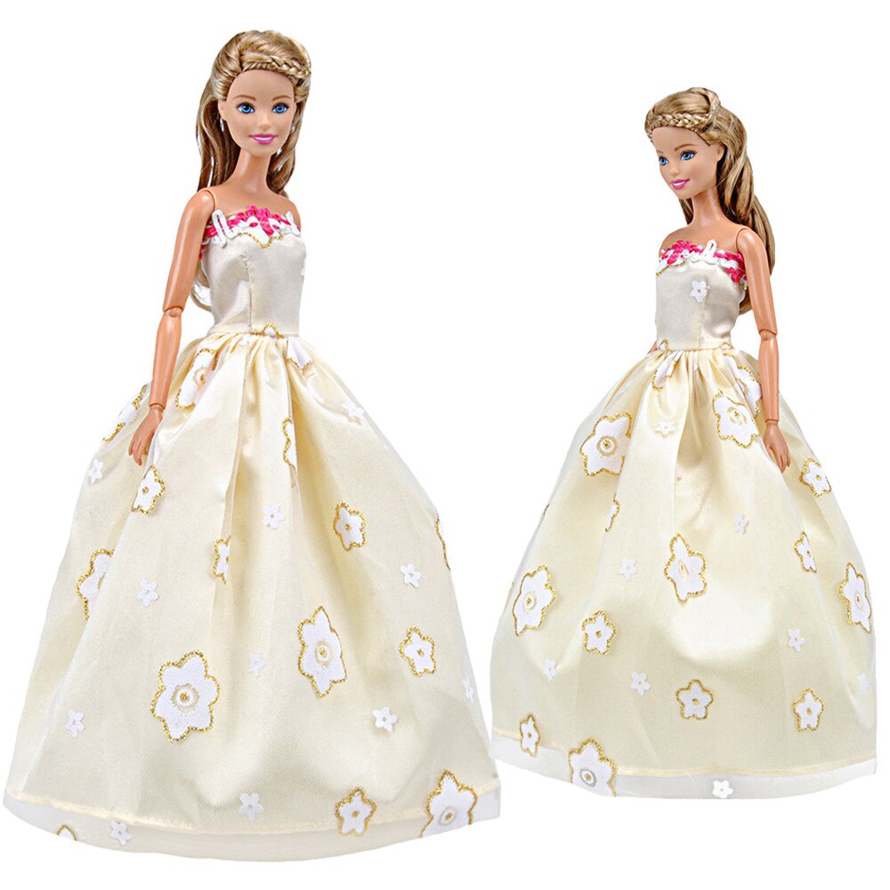 Đầm dự tiệc + nón thời trang cho búp bê 30cm