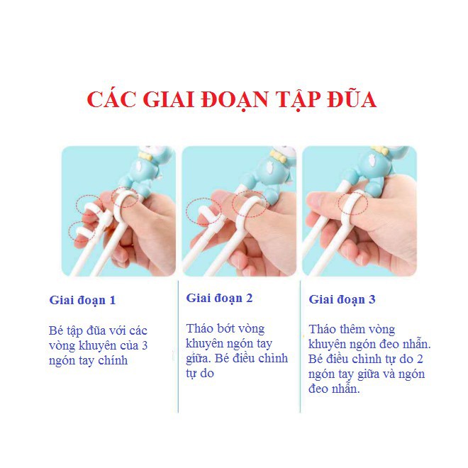  [ CAO CẤP] Bộ Thìa Đũa Dĩa Ăn Dặm An Toàn Cho Bé Bằng Inox 304 Không Gỉ