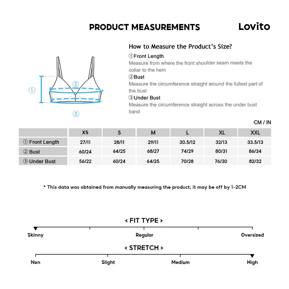 Áo ngực thể thao Lovito màu trơn dây đai chéo dạng ngắn có miếng lót tháo gỡ được L23AD005 (màu xanh lam)