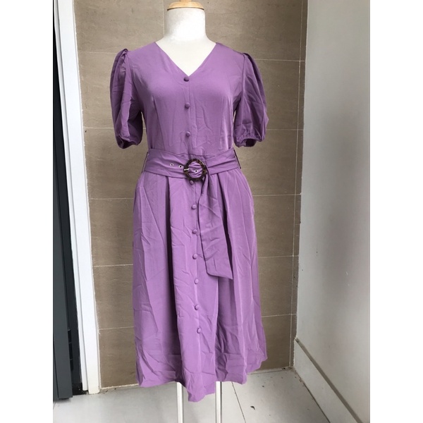 Đầm Ted baker nút phía trước xuất dư xịn