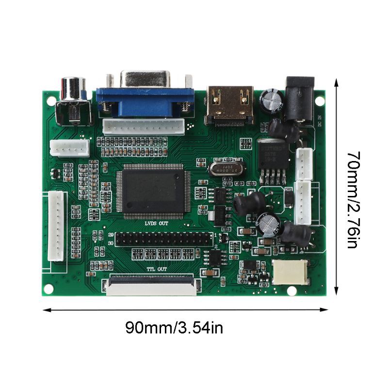 dou 1Set LCD TTL LVDS Controller V+H Driver Board HDMI VGA 2AV 50 to 60PIN Module