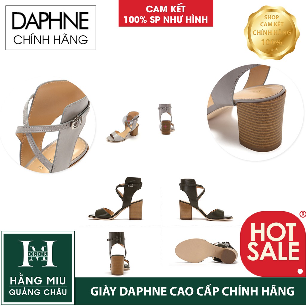 Giày cao gót DAPHNE chính hãng cao cấp 7cm