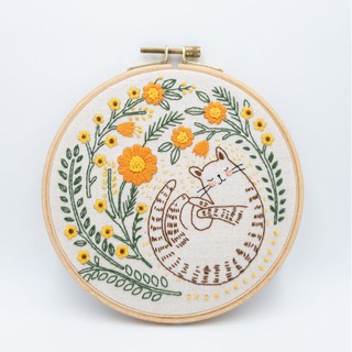 DIY bộ KIT tập thêu tay chúc mừng sinh nhật quà tặng Kỷ Niệm handmade tự làm Tranh trang trí Vintage Mie Shop