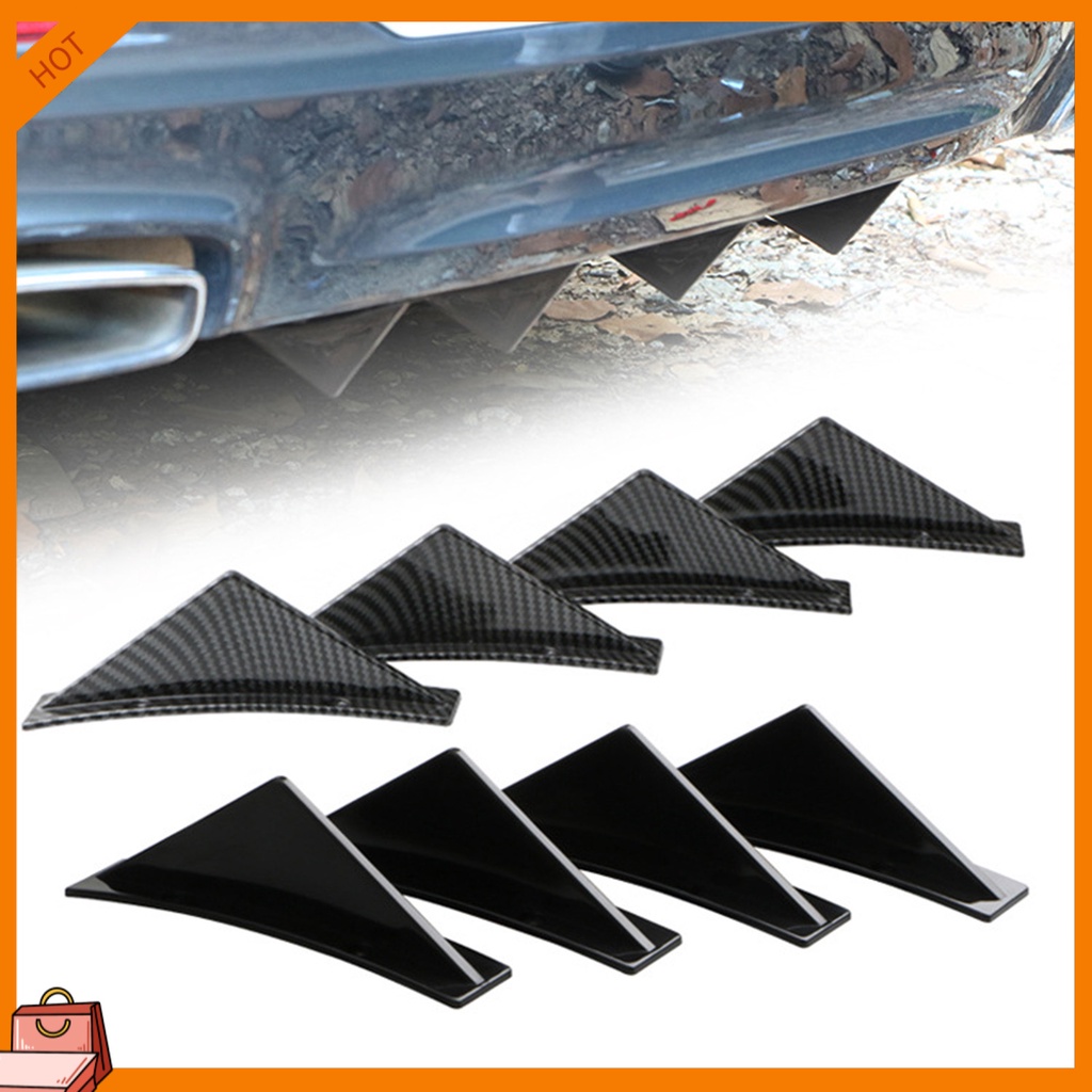 Set 4 Cản Sau Hình Tam Giác Bằng ABS Bền Cho Xe Hơi