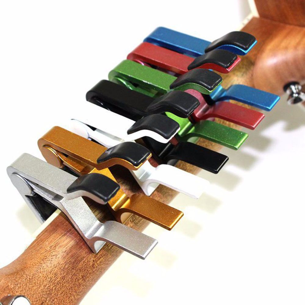 Bộ 2 Kẹp Capo Đàn Ukulele Bằng Hợp Kim Nhôm Nhiều Màu Sắc Chất Lượng Cao