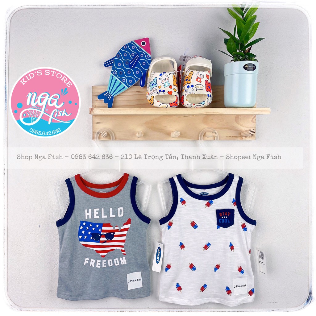 Áo ba lỗ Oldnavy dư sz nhí