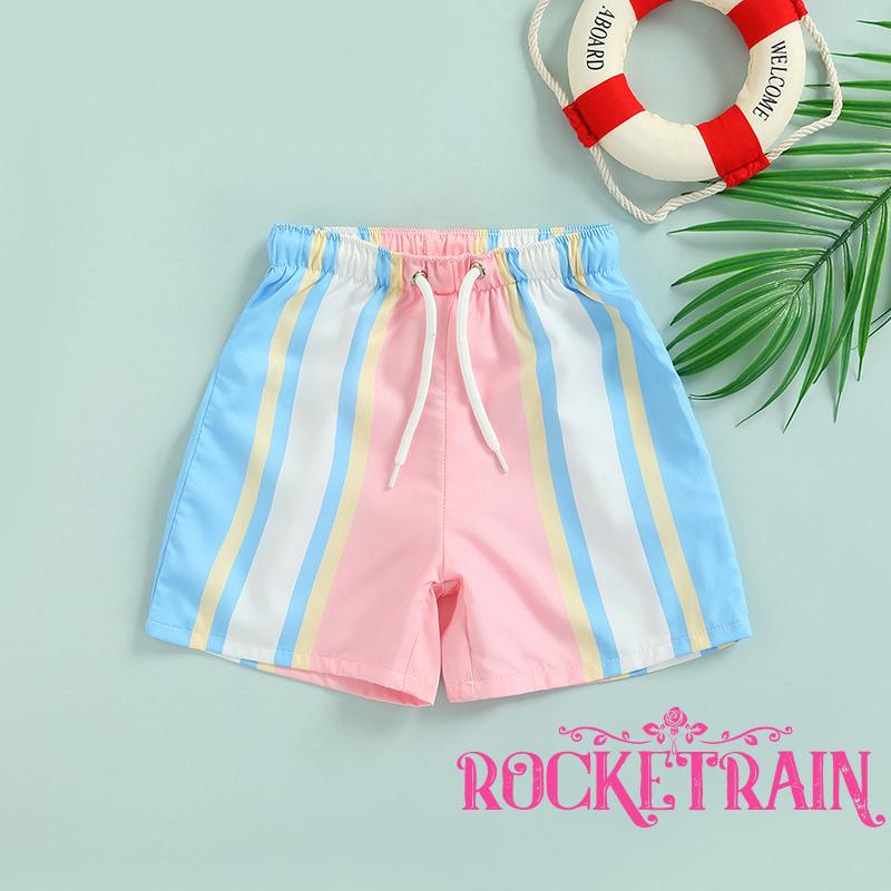 ❣Ic♂Quần Short Dây Rút In Họa Tiết Thời Trang Đi Biển Cho Bé Trai