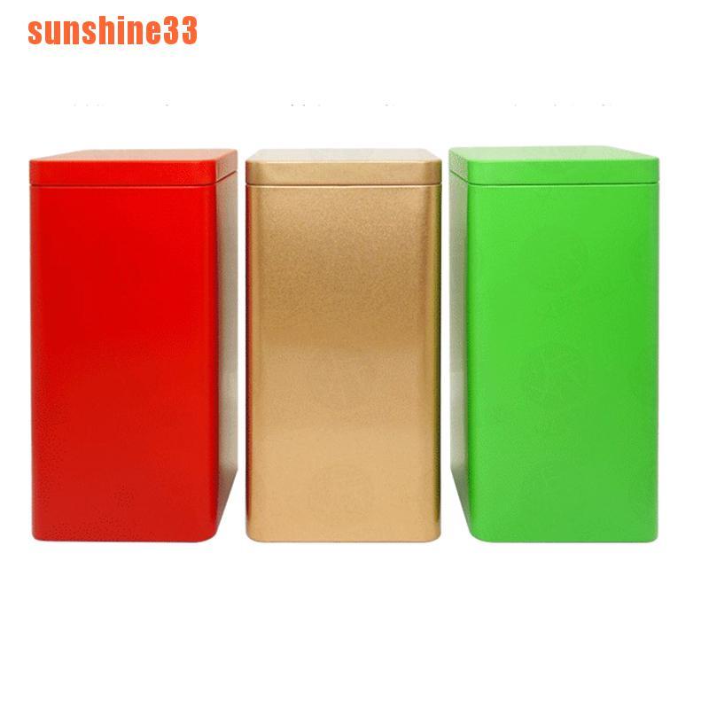 Hộp thiếc vuông đựng bảo quản trà