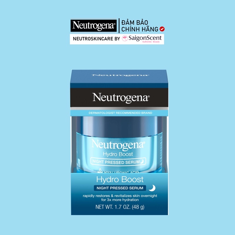 Kem dưỡng Neutrogena Hydro Boost Night Pressed Face Serum With Hyaluronic Acid