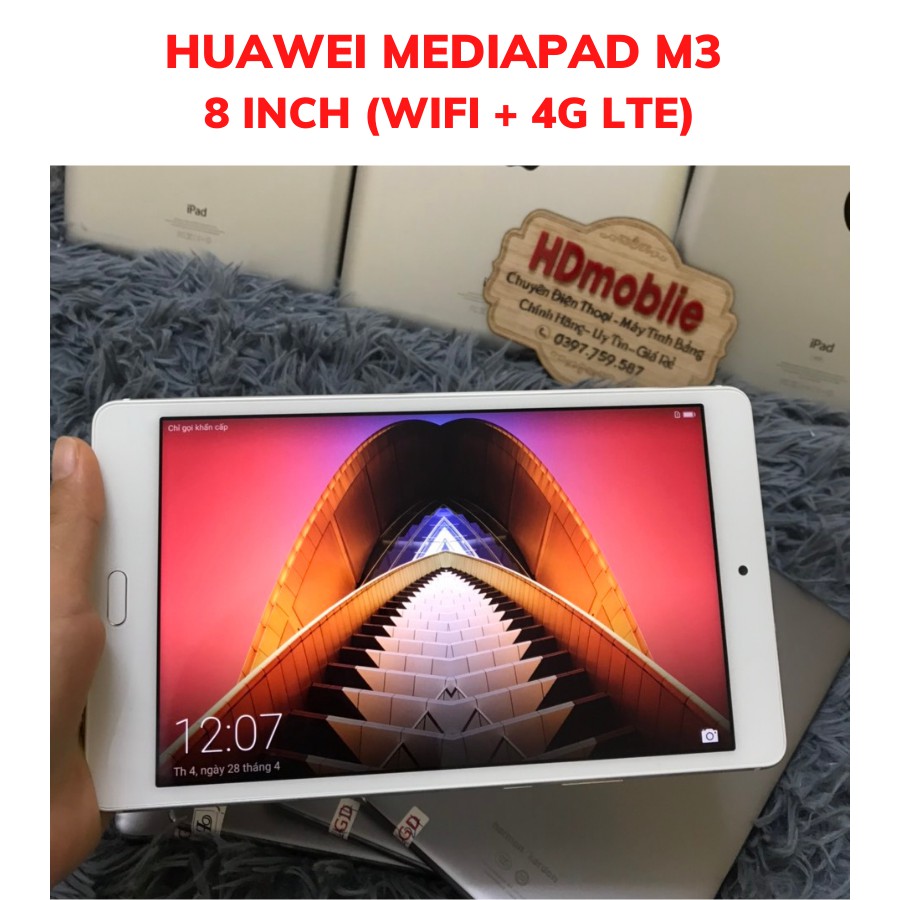 Có nghe gọi được - Máy tính bảng Huawei Mediapad M3 8 inch (4G LTE + WIFI) | BigBuy360 - bigbuy360.vn