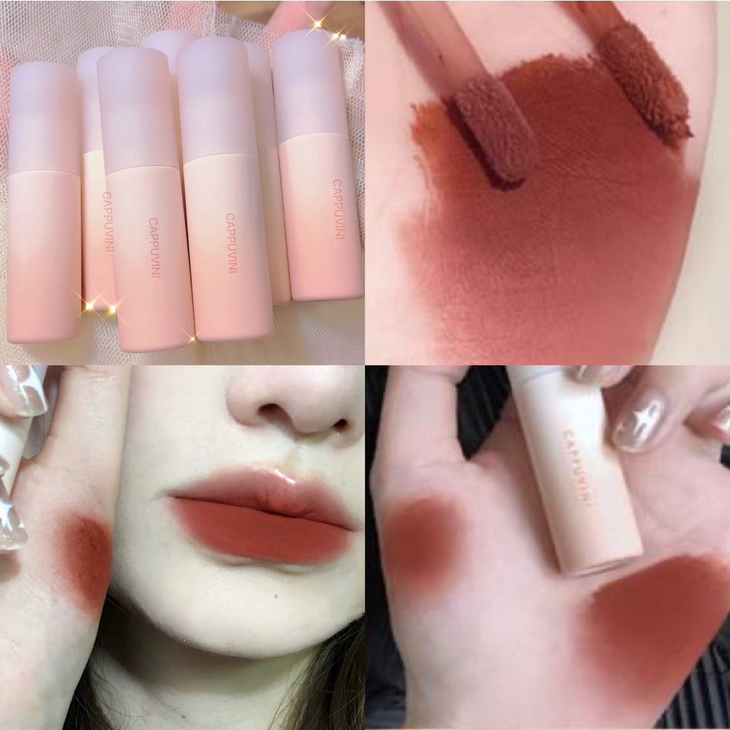 [Hàng mới về] Son lì có dưỡng lâu trôi không thấm nước mềm mịn thời trang dễ thương cho nữ