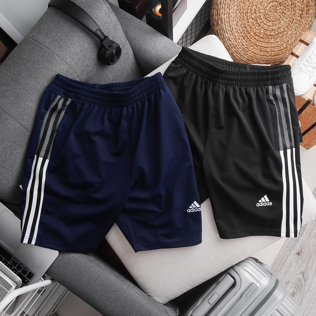 Quần Đùi Nam ADIDAS Thể Thao Chất Vải Gió Chun Mềm Mại, Co Giãn Vận Động Thoải Mái