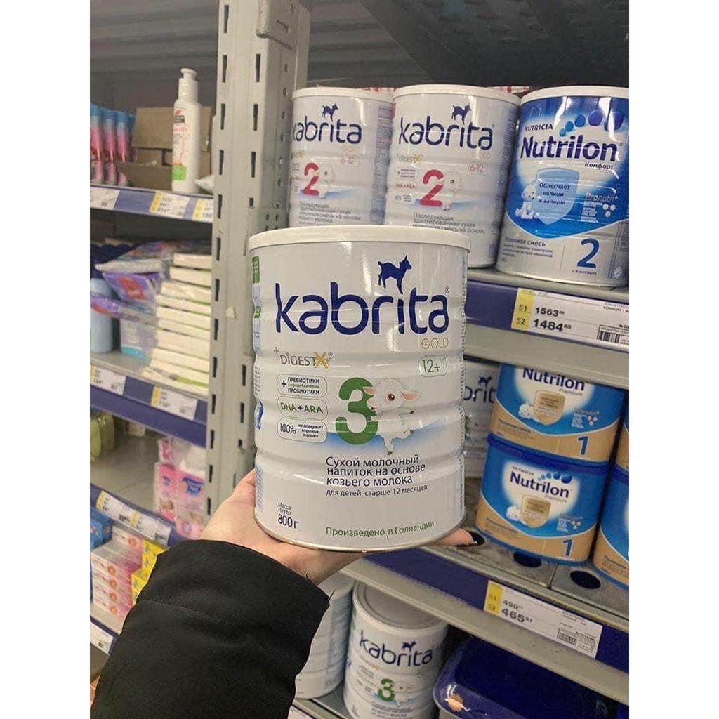 [Hàng Air] Sữa dê Kabrita của Nga đủ số date mới nhất 400 - 800g cho bé