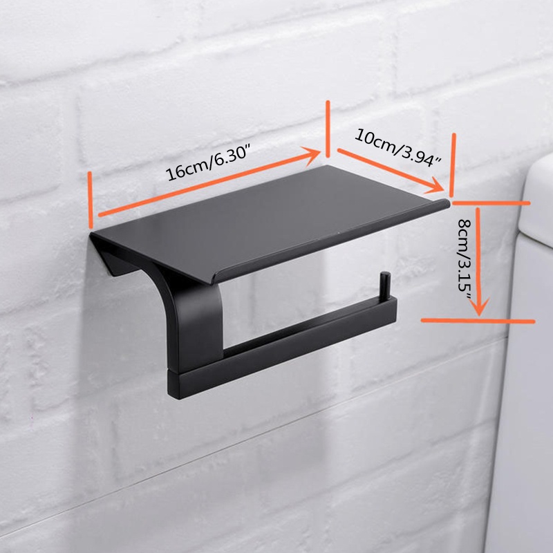 QQ Giá Đỡ Cuộn Giấy Vệ Sinh Gắn Tường Chống Rỉ Sét Tiện Dụng Cho Phòng Tắm