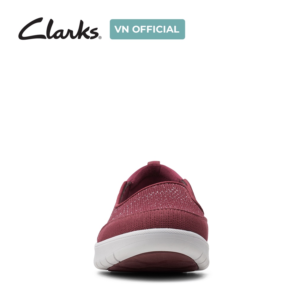 Giày lười Nữ CLARKS Adella Blush màu Burgundy