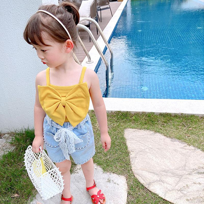 Áo Hai Dây Đính Nơ Xinh Xắn Thời Trang Mùa Hè Cho Nữ