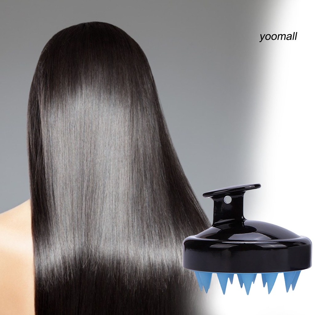 [Hàng mới về] Lược gội massage da đầu bằng silicon chống trượt tiện dụng